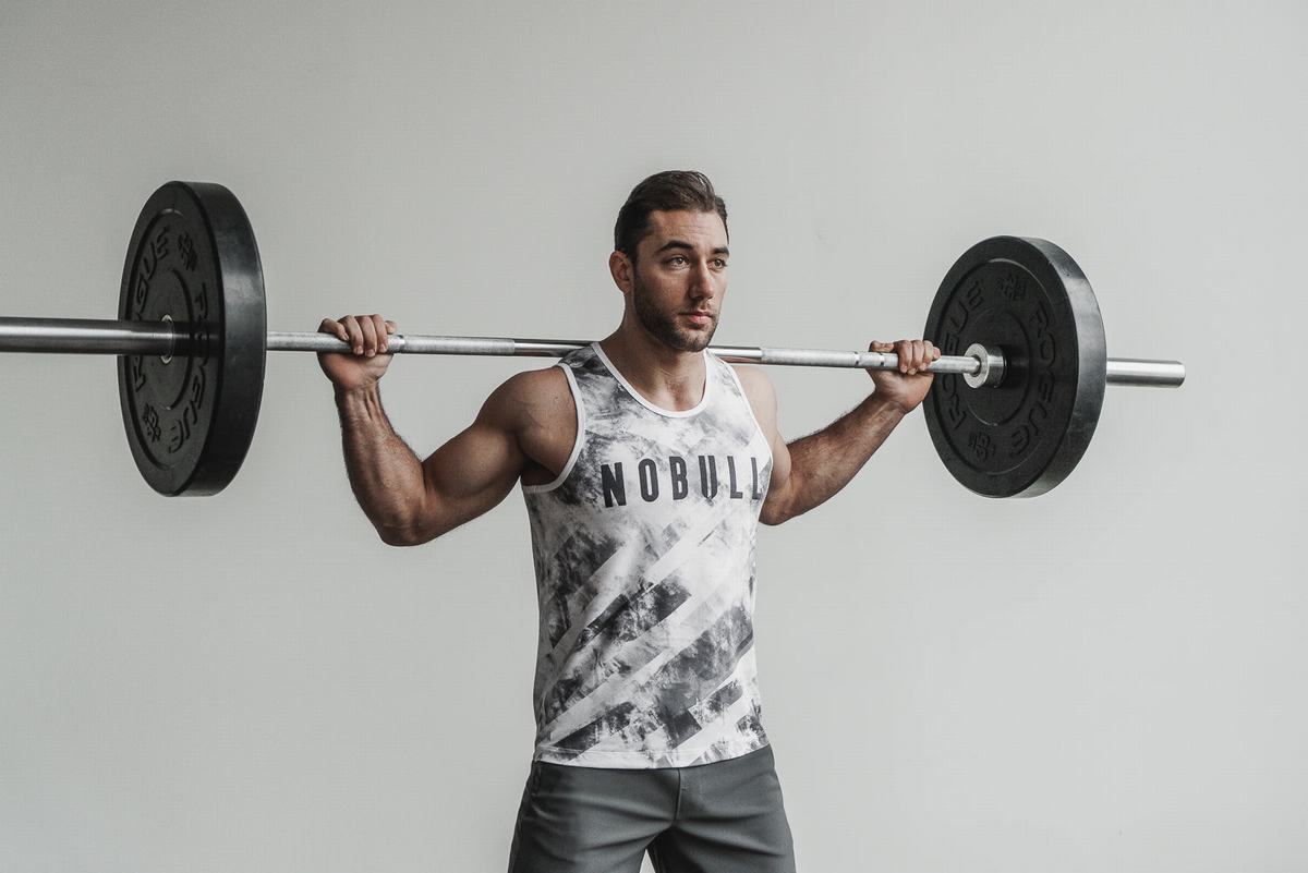 Nobull Artists For Humanity Tank Tanktop Heren Wit Zwart | 930146-IOK