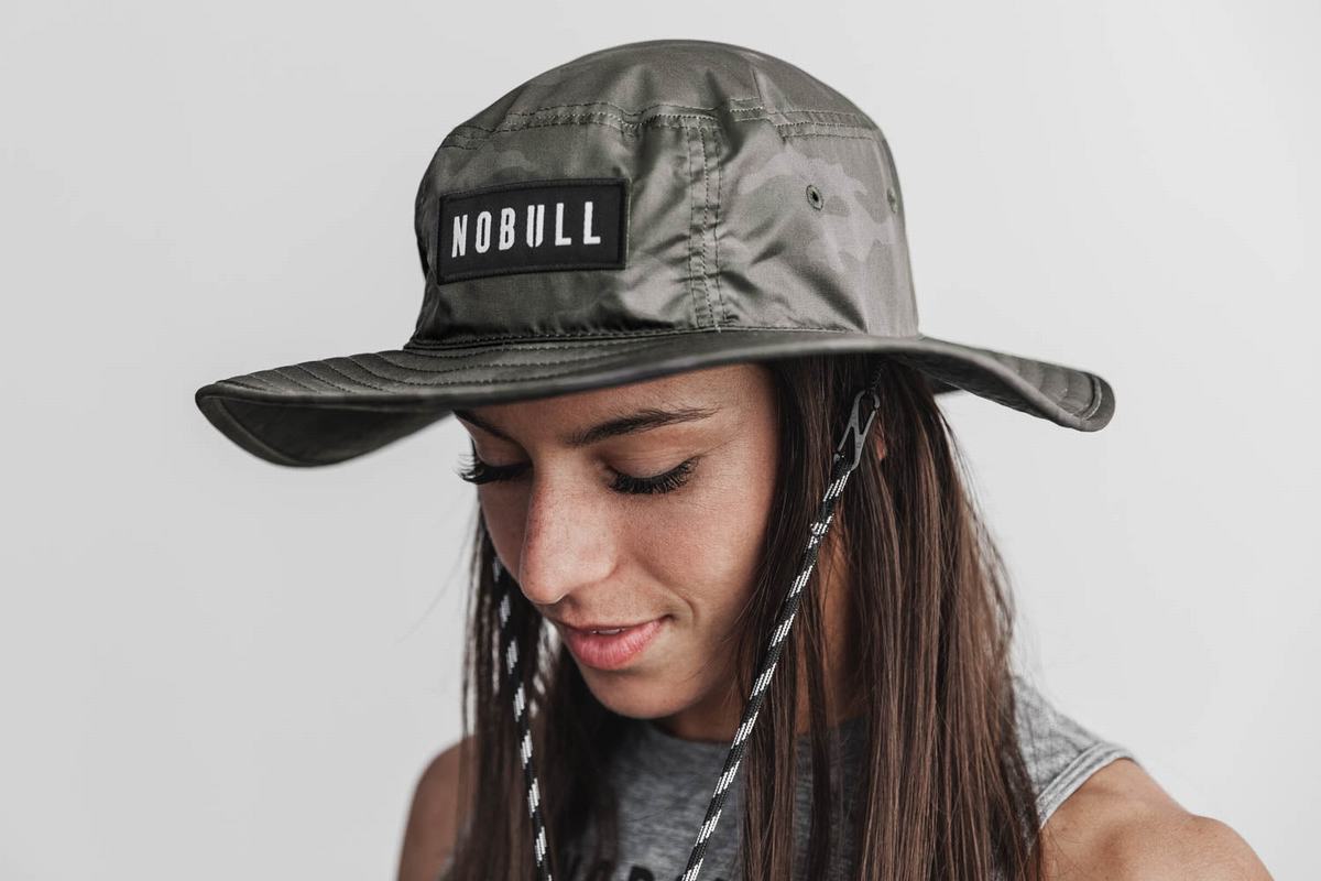 Nobull Boonie Hoeden Dames Groen Camo | 436097-LJV