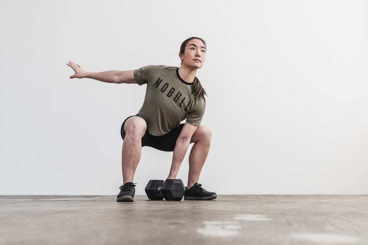 Nobull Boxy T-shirts Dames Groen | 079831-WNA