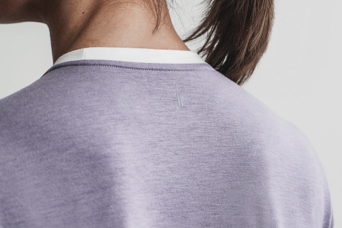 Nobull Boxy T-shirts Dames Lavendel | 715309-BNK