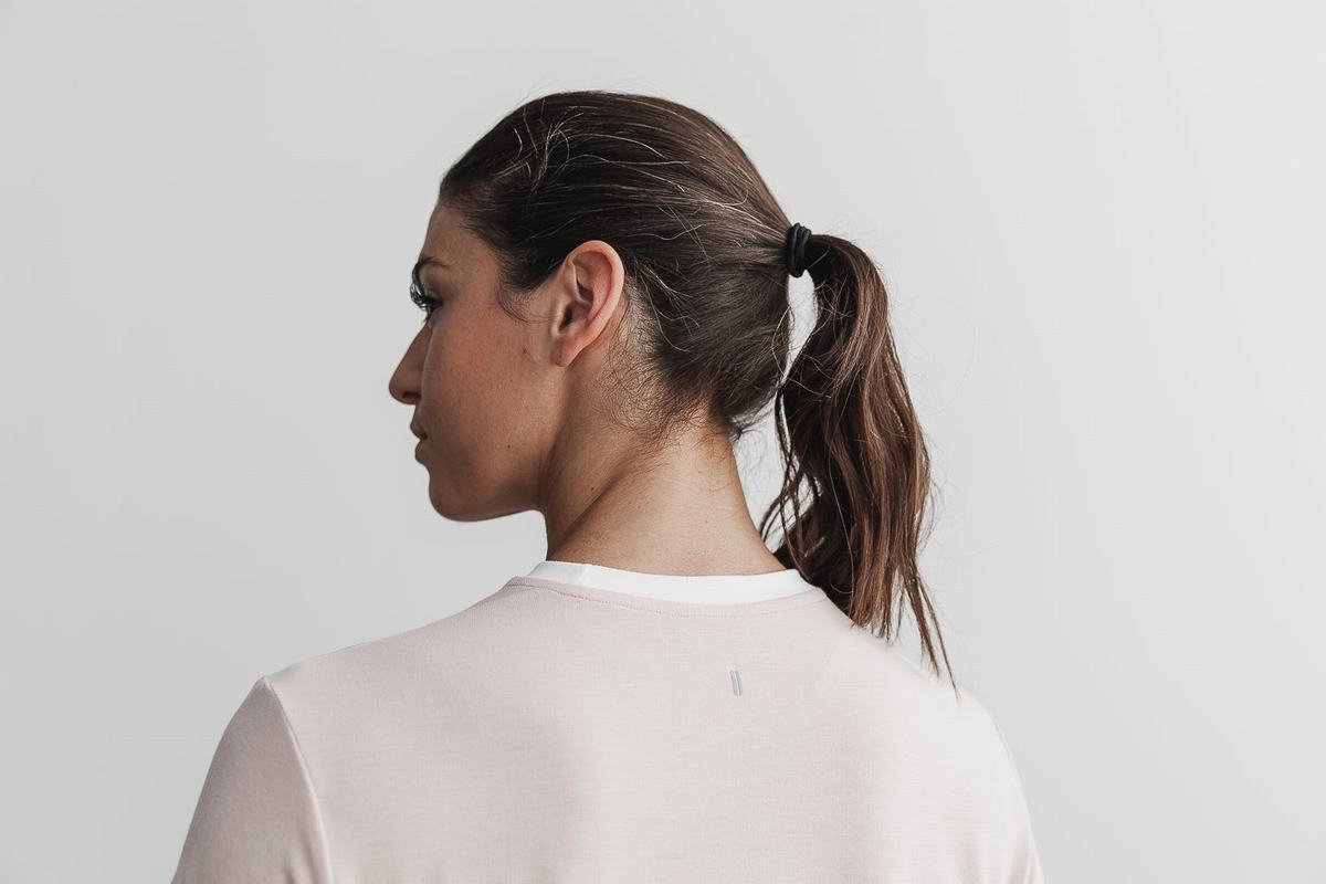 Nobull Boxy T-shirts Dames Roze | 021378-PTE
