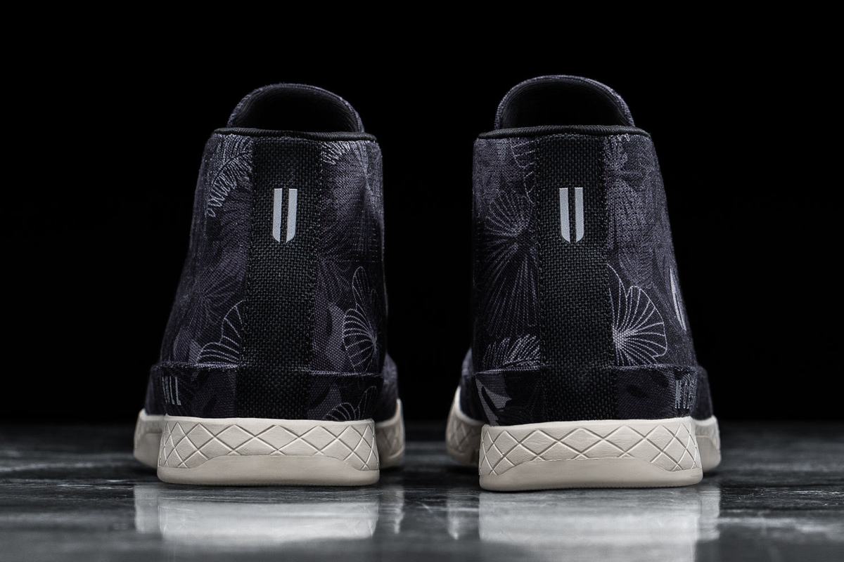 Nobull Canvas Mid Trainer Fitness Schoenen Heren Zwart | 085712-NUV