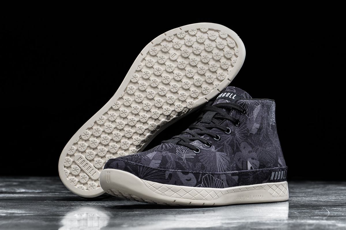 Nobull Canvas Mid Trainer Fitness Schoenen Heren Zwart | 085712-NUV