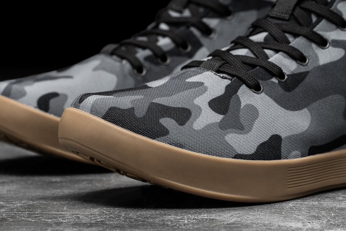 Nobull Canvas Mid Trainer Fitness Schoenen Heren Zwart Camo | 379186-PSO