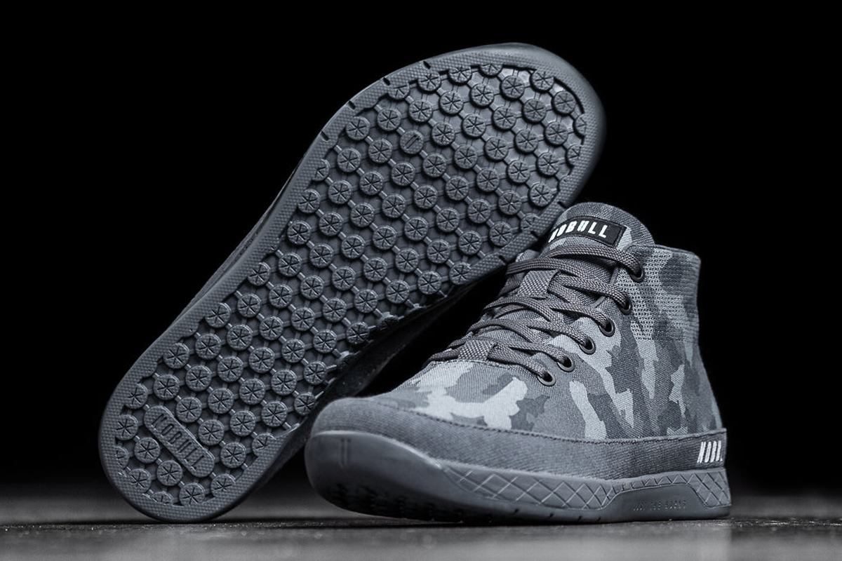 Nobull Canvas Mid Trainer Fitness Schoenen Heren Donkercamo | 713602-BET