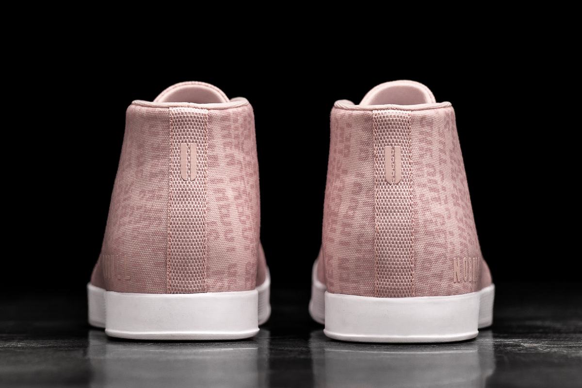 Nobull Canvas Mid Trainer Fitness Schoenen Heren Roze | 817096-TVD