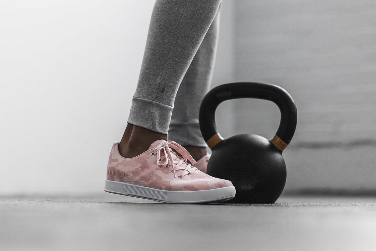 Nobull Canvas Trainer Fitness Schoenen Dames Roze Camo | 259016-FNX