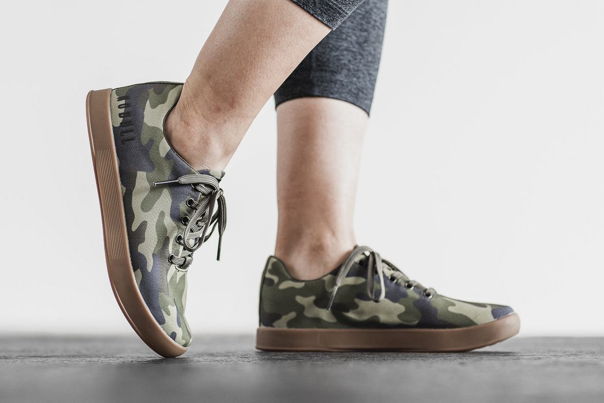 Nobull Canvas Trainer Fitness Schoenen Dames Camo | 364870-CJW