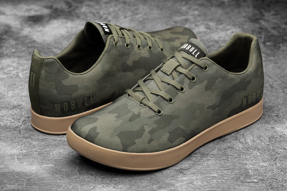 Nobull Canvas Trainer Fitness Schoenen Dames Donkercamo | 568704-CDL