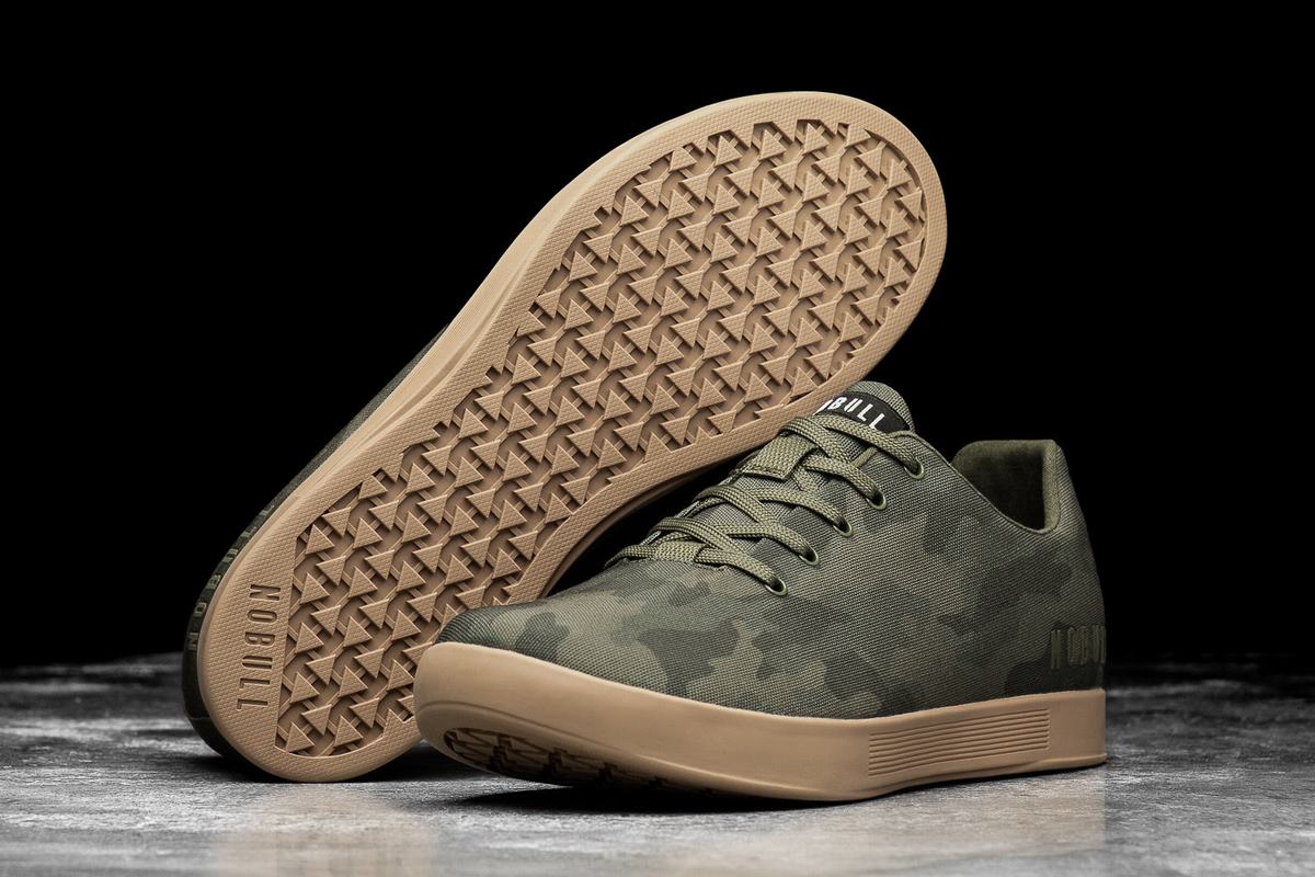 Nobull Canvas Trainer Fitness Schoenen Dames Donkercamo | 568704-CDL