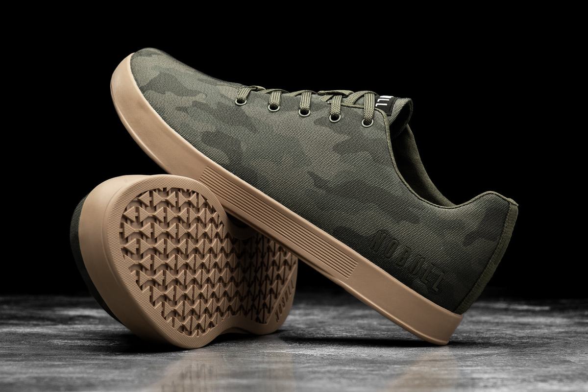 Nobull Canvas Trainer Fitness Schoenen Dames Donkercamo | 568704-CDL
