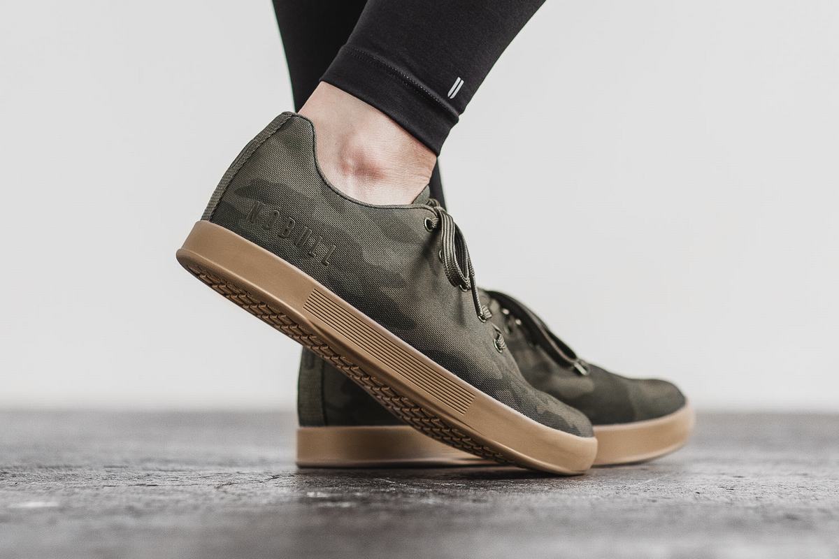 Nobull Canvas Trainer Fitness Schoenen Dames Donkercamo | 568704-CDL