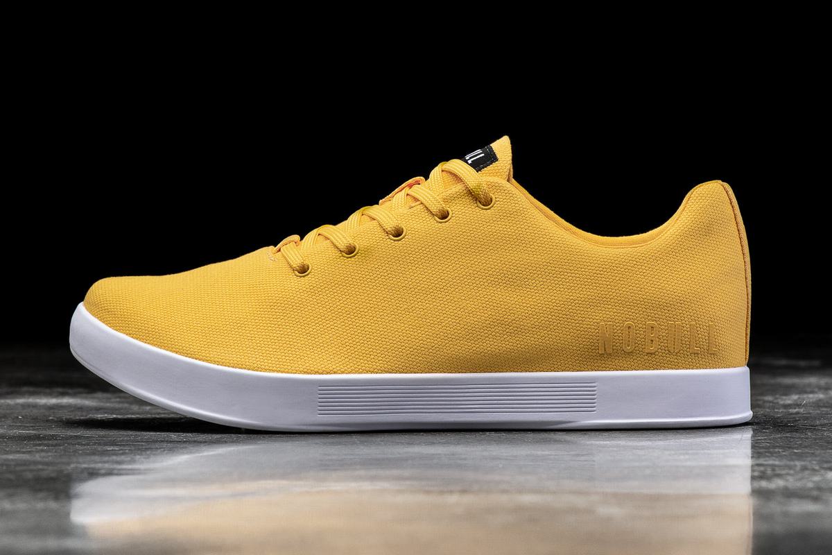 Nobull Canvas Trainer Fitness Schoenen Dames Geel | 608142-RZS
