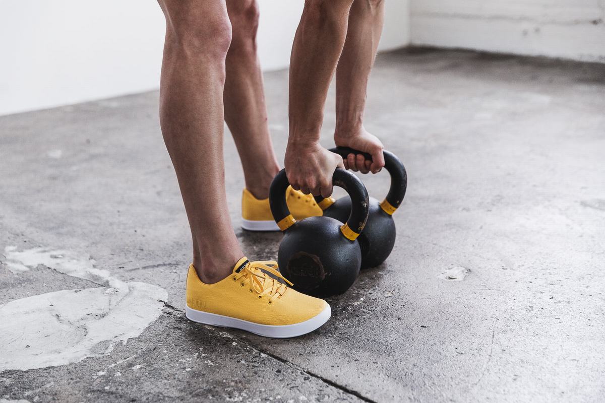 Nobull Canvas Trainer Fitness Schoenen Dames Geel | 608142-RZS