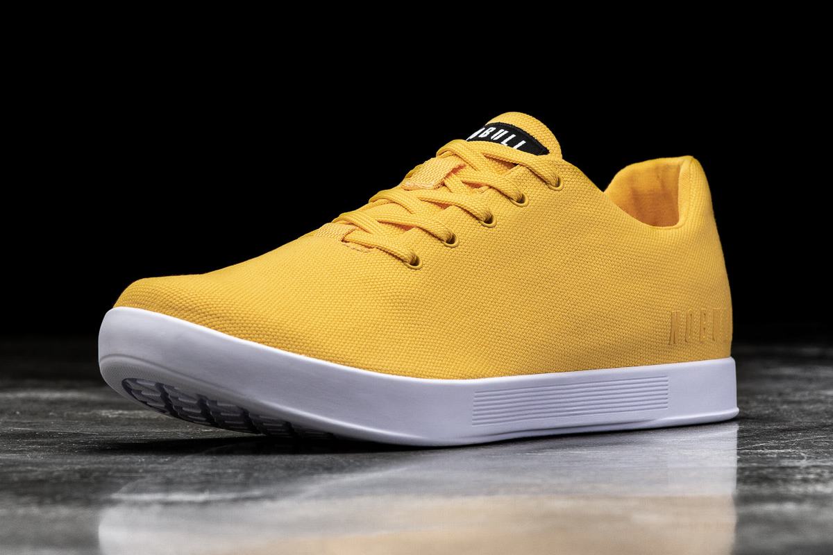 Nobull Canvas Trainer Fitness Schoenen Dames Geel | 608142-RZS