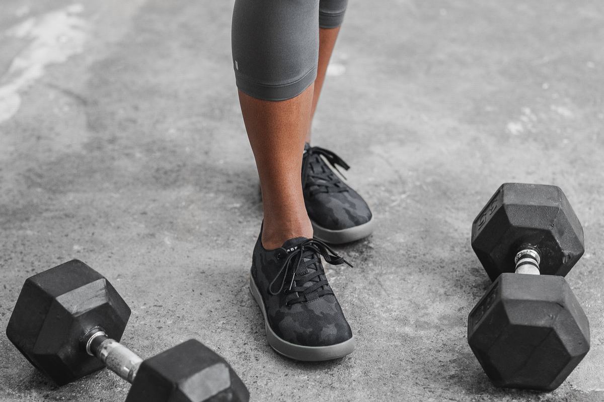 Nobull Canvas Trainer Fitness Schoenen Dames Camo | 962458-TID