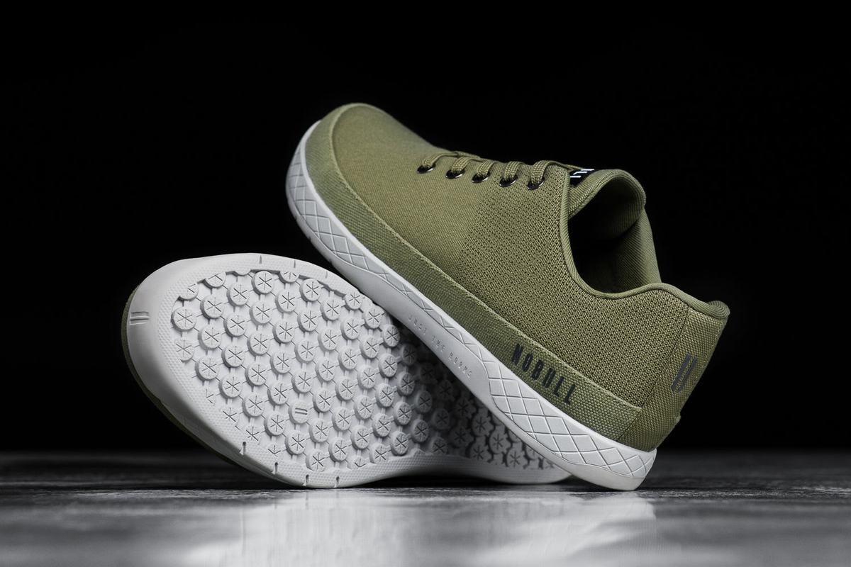Nobull Canvas Trainer Fitness Schoenen Heren Olijfgroen | 064825-USB