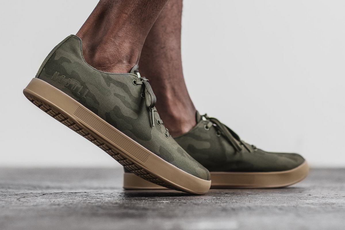 Nobull Canvas Trainer Fitness Schoenen Heren Donkercamo | 146820-PKS