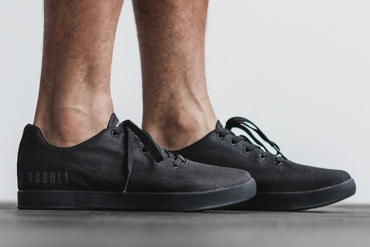 Nobull Canvas Trainer Fitness Schoenen Heren Zwart | 180423-EZC