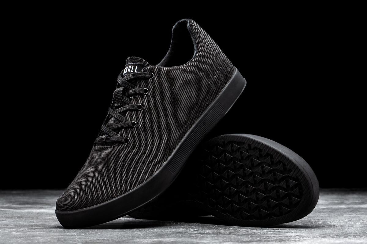Nobull Canvas Trainer Fitness Schoenen Heren Zwart | 180423-EZC
