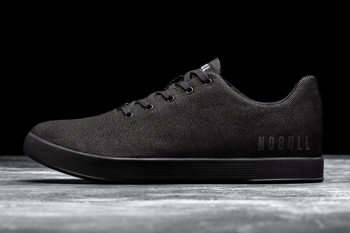 Nobull Canvas Trainer Fitness Schoenen Heren Zwart | 180423-EZC