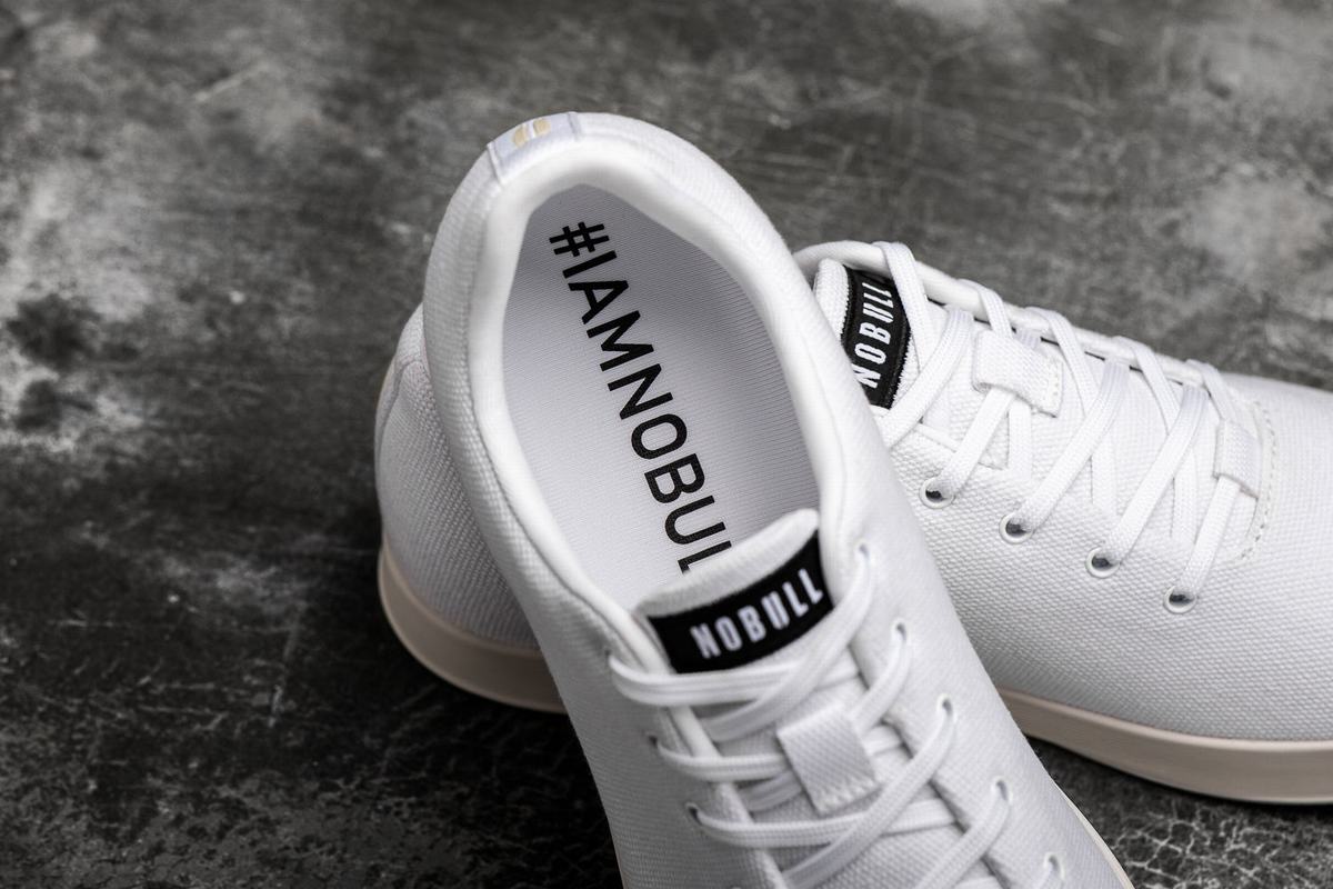 Nobull Canvas Trainer Fitness Schoenen Heren Wit | 257901-RNE