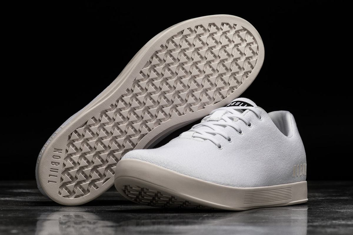 Nobull Canvas Trainer Fitness Schoenen Heren Wit | 257901-RNE