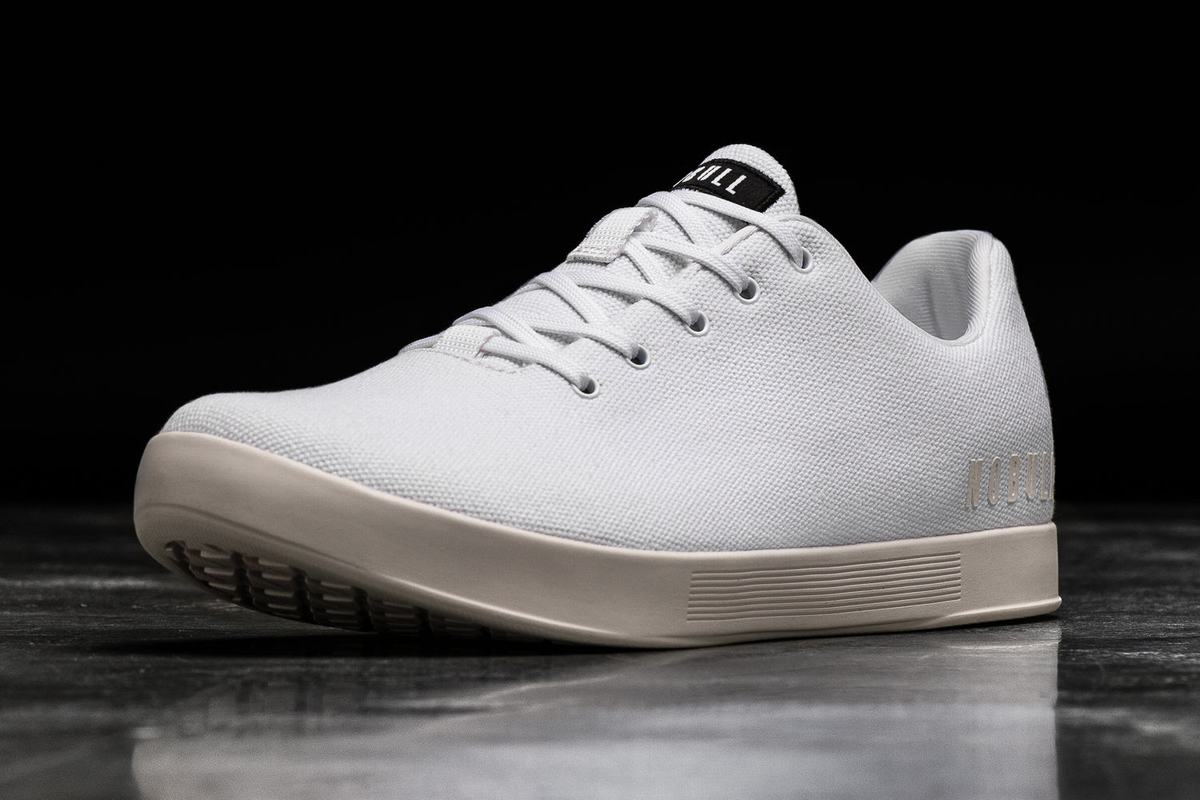 Nobull Canvas Trainer Fitness Schoenen Heren Wit | 257901-RNE