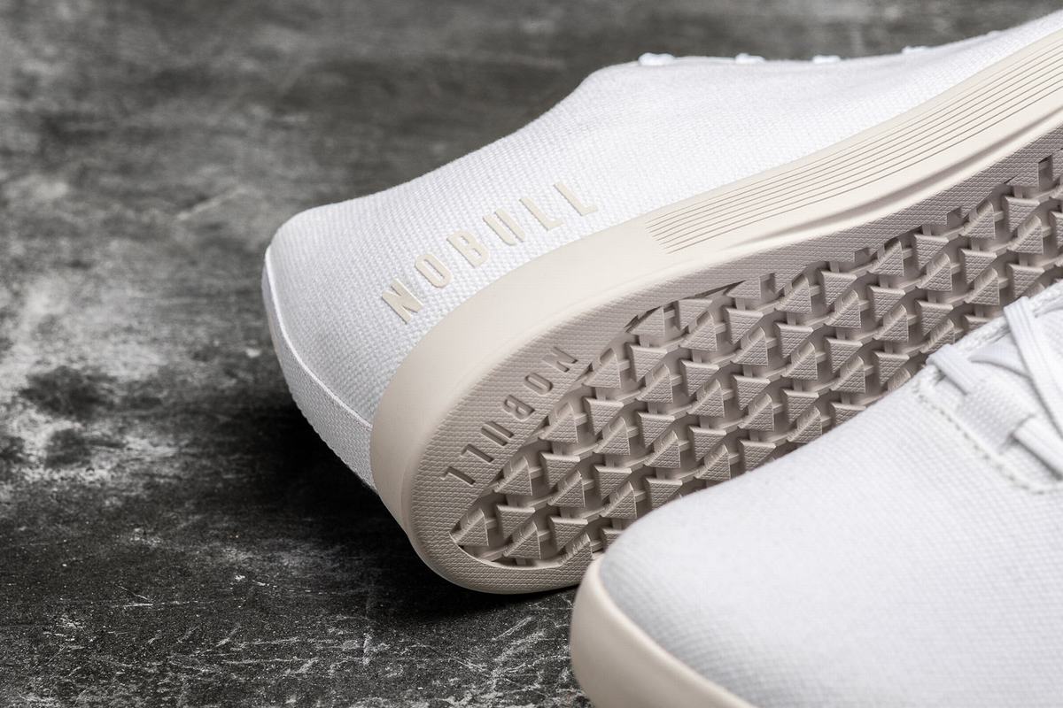 Nobull Canvas Trainer Fitness Schoenen Heren Wit | 257901-RNE