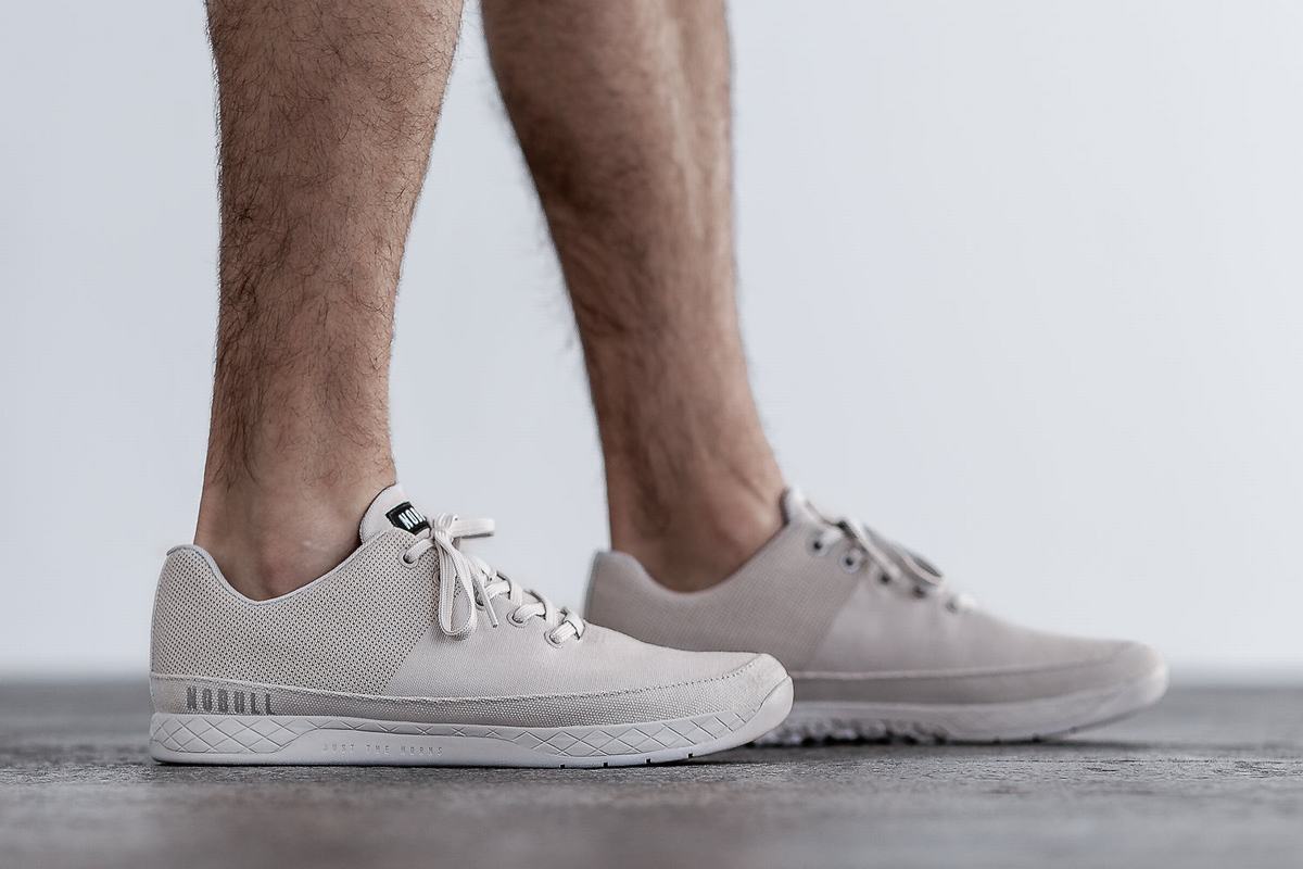 Nobull Canvas Trainer Fitness Schoenen Heren Grijs | 283716-BAR