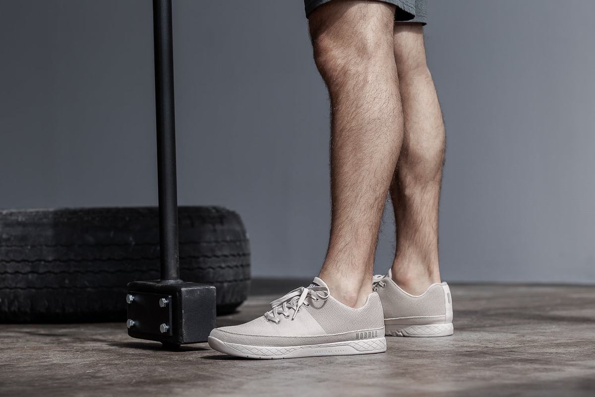 Nobull Canvas Trainer Fitness Schoenen Heren Grijs | 283716-BAR
