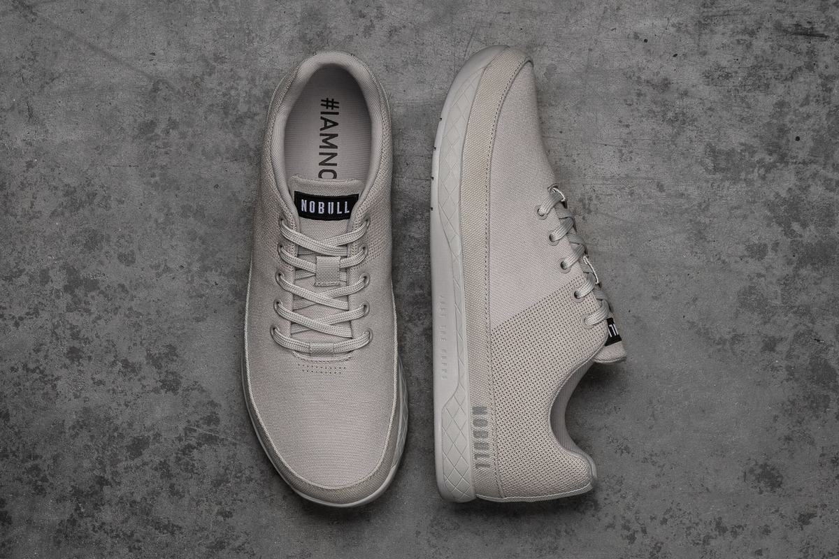 Nobull Canvas Trainer Fitness Schoenen Heren Grijs | 283716-BAR