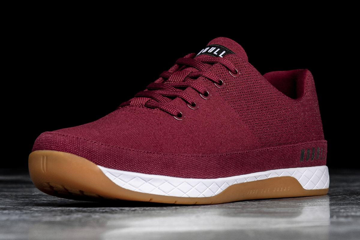Nobull Canvas Trainer Fitness Schoenen Heren Bordeaux | 548271-OWM
