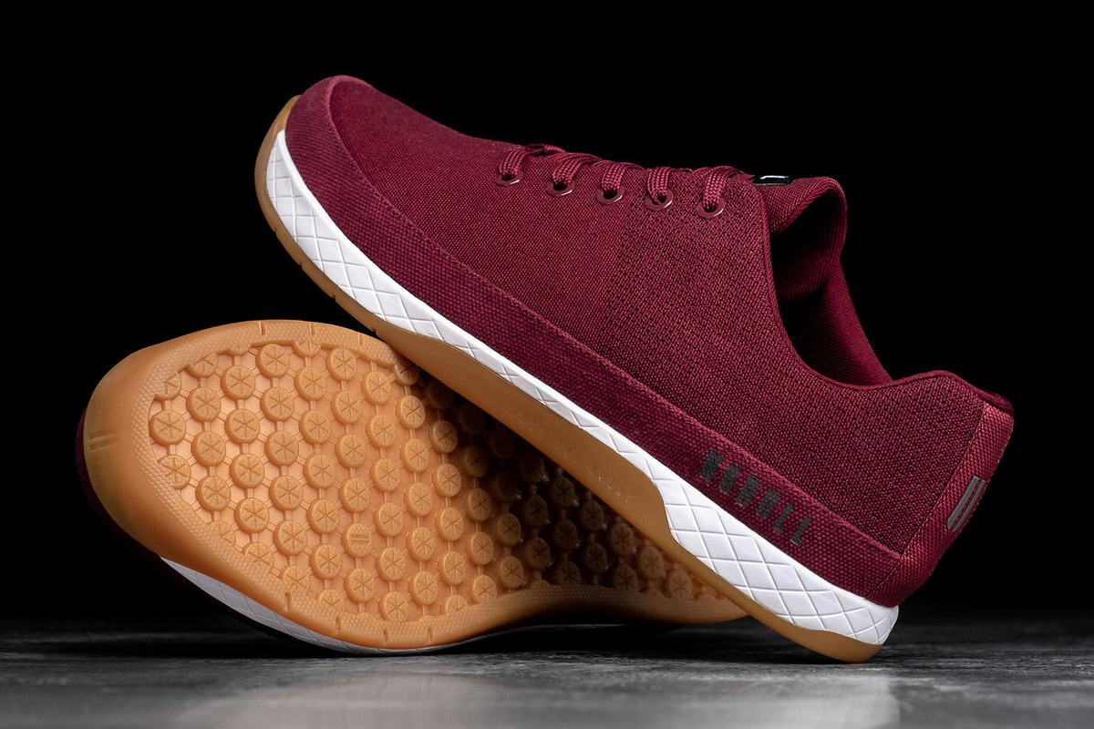 Nobull Canvas Trainer Fitness Schoenen Heren Bordeaux | 548271-OWM