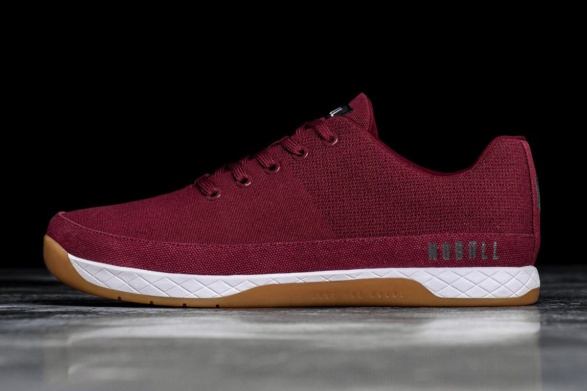 Nobull Canvas Trainer Fitness Schoenen Heren Bordeaux | 548271-OWM