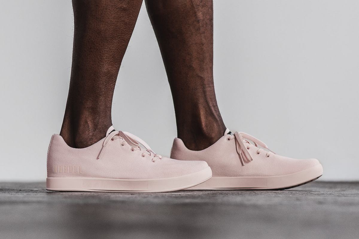 Nobull Canvas Trainer Fitness Schoenen Heren Roze | 584391-QBO