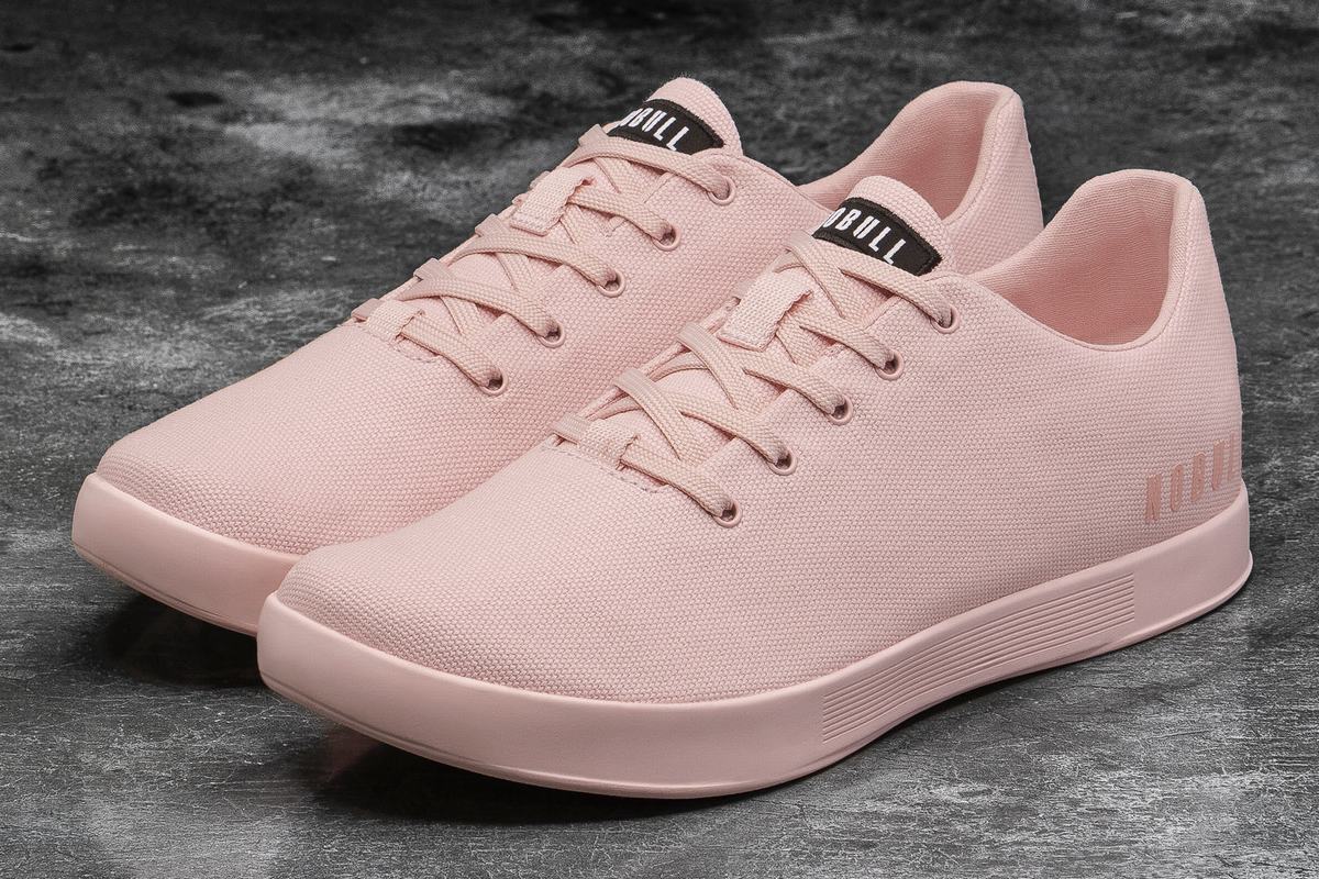 Nobull Canvas Trainer Fitness Schoenen Heren Roze | 584391-QBO