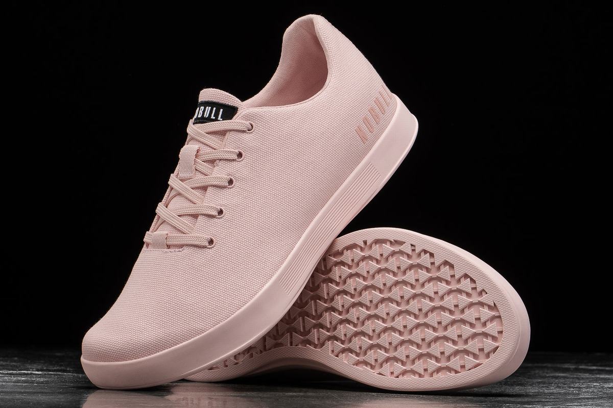 Nobull Canvas Trainer Fitness Schoenen Heren Roze | 584391-QBO
