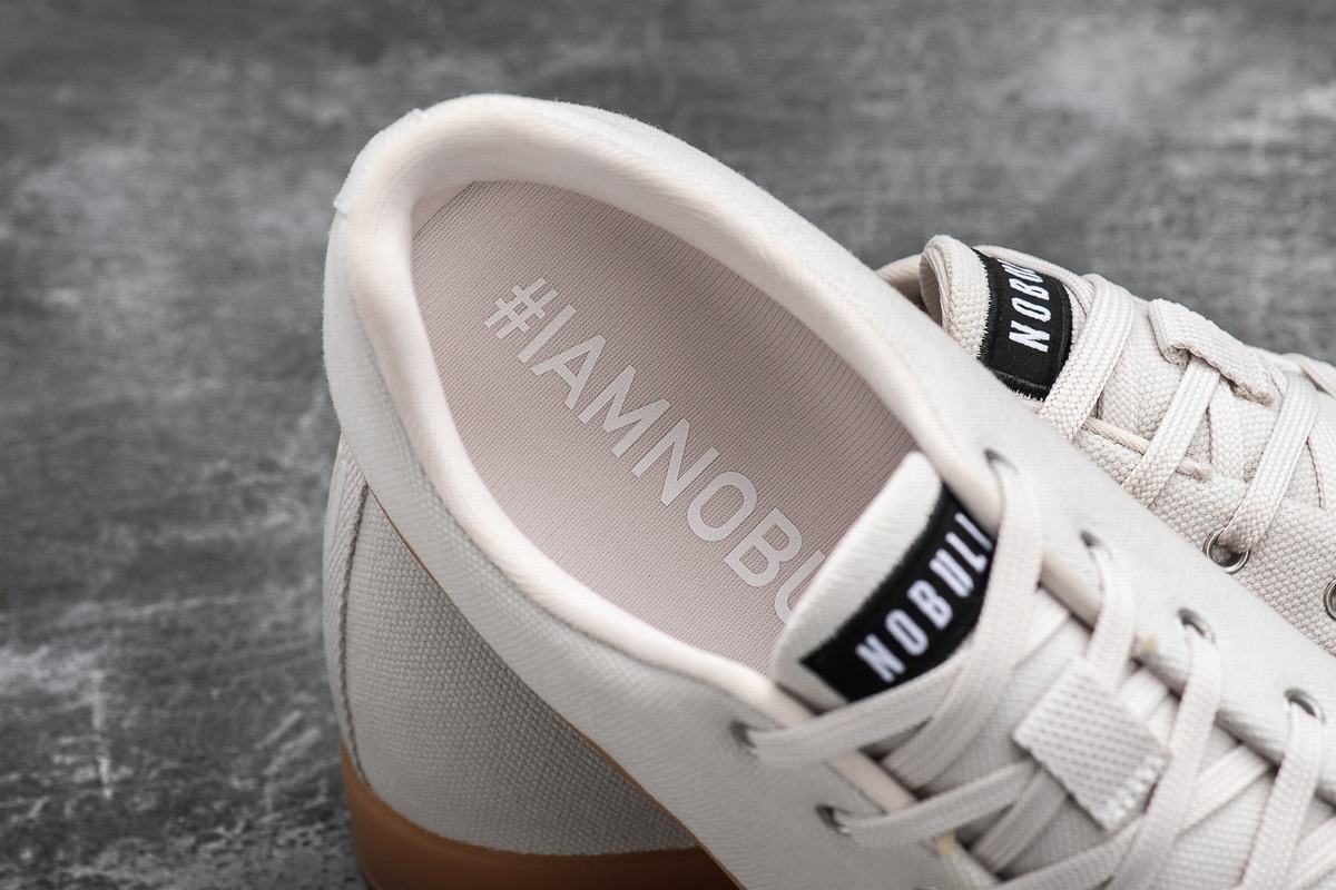 Nobull Canvas Trainer Fitness Schoenen Heren Wit | 649230-ENR