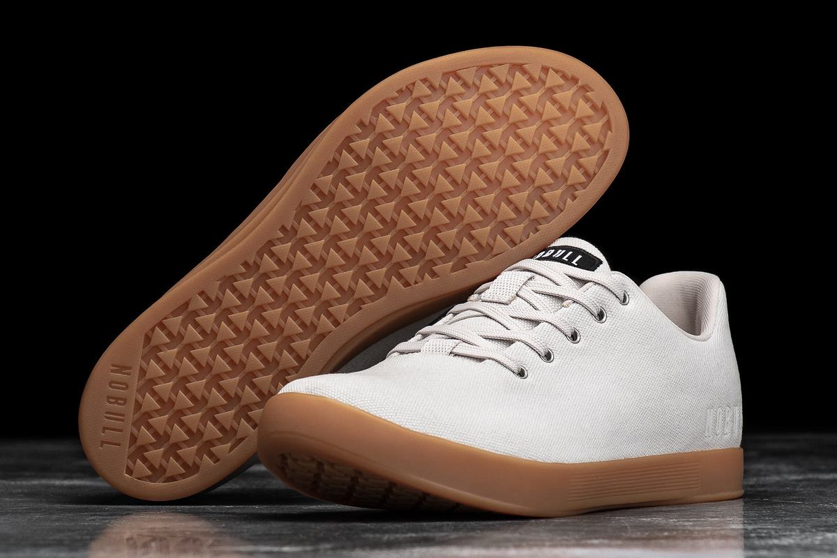 Nobull Canvas Trainer Fitness Schoenen Heren Wit | 649230-ENR