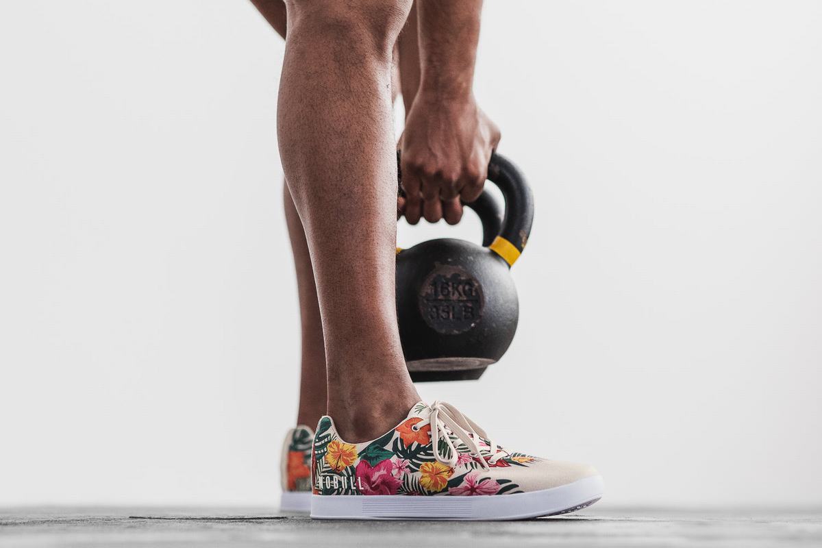 Nobull Canvas Trainer Fitness Schoenen Heren Wit | 740623-ZDH