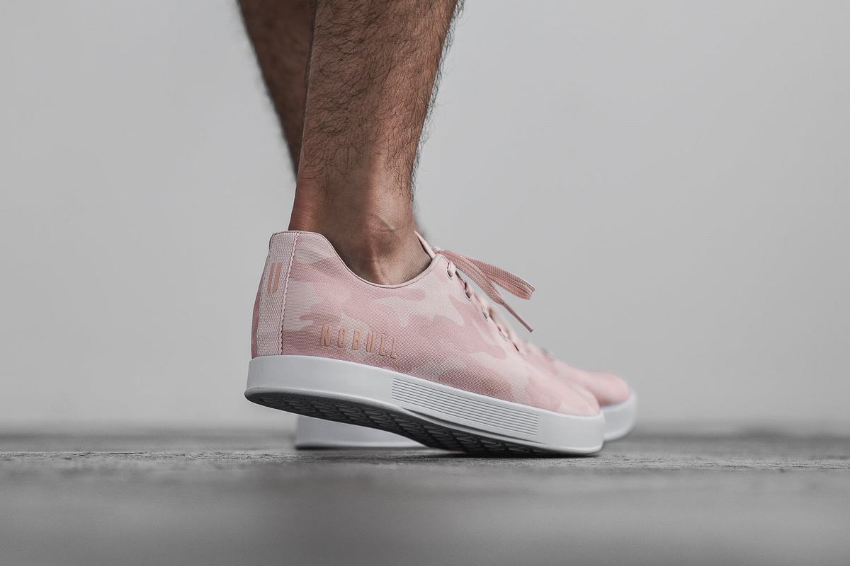 Nobull Canvas Trainer Fitness Schoenen Heren Roze Camo | 753689-ZBP