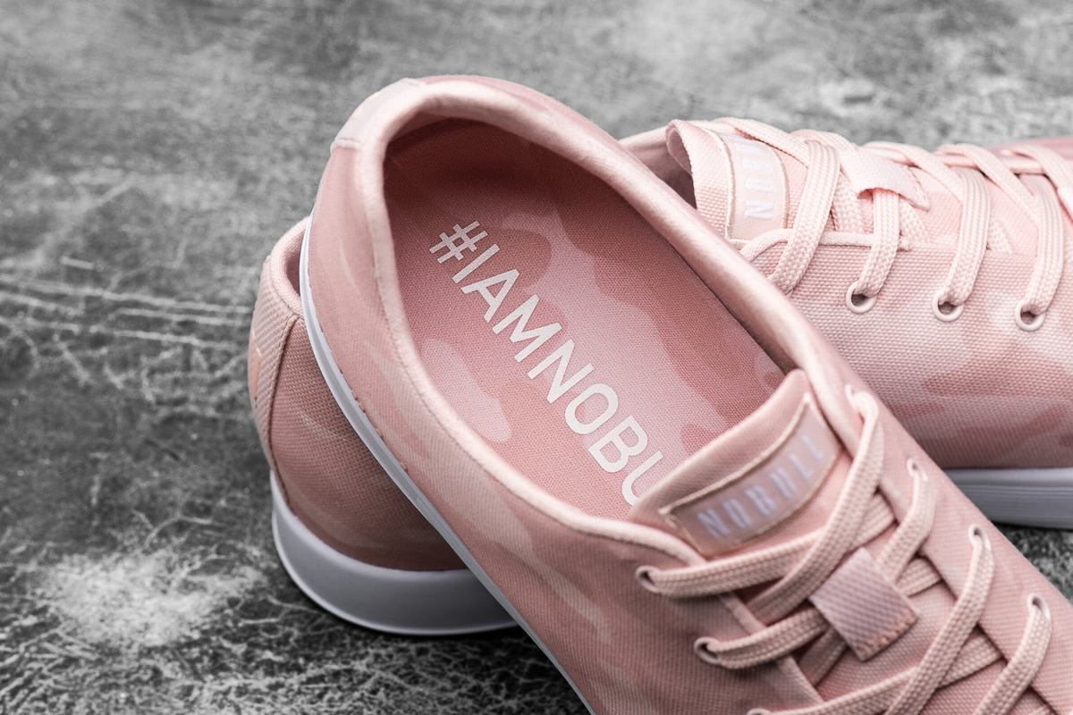 Nobull Canvas Trainer Fitness Schoenen Heren Roze Camo | 753689-ZBP