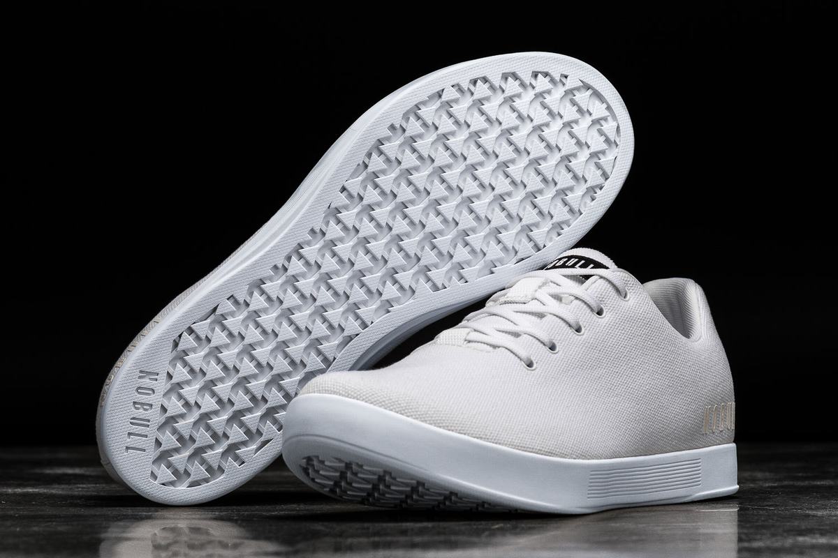 Nobull Canvas Trainer Fitness Schoenen Heren Wit | 905278-CVK