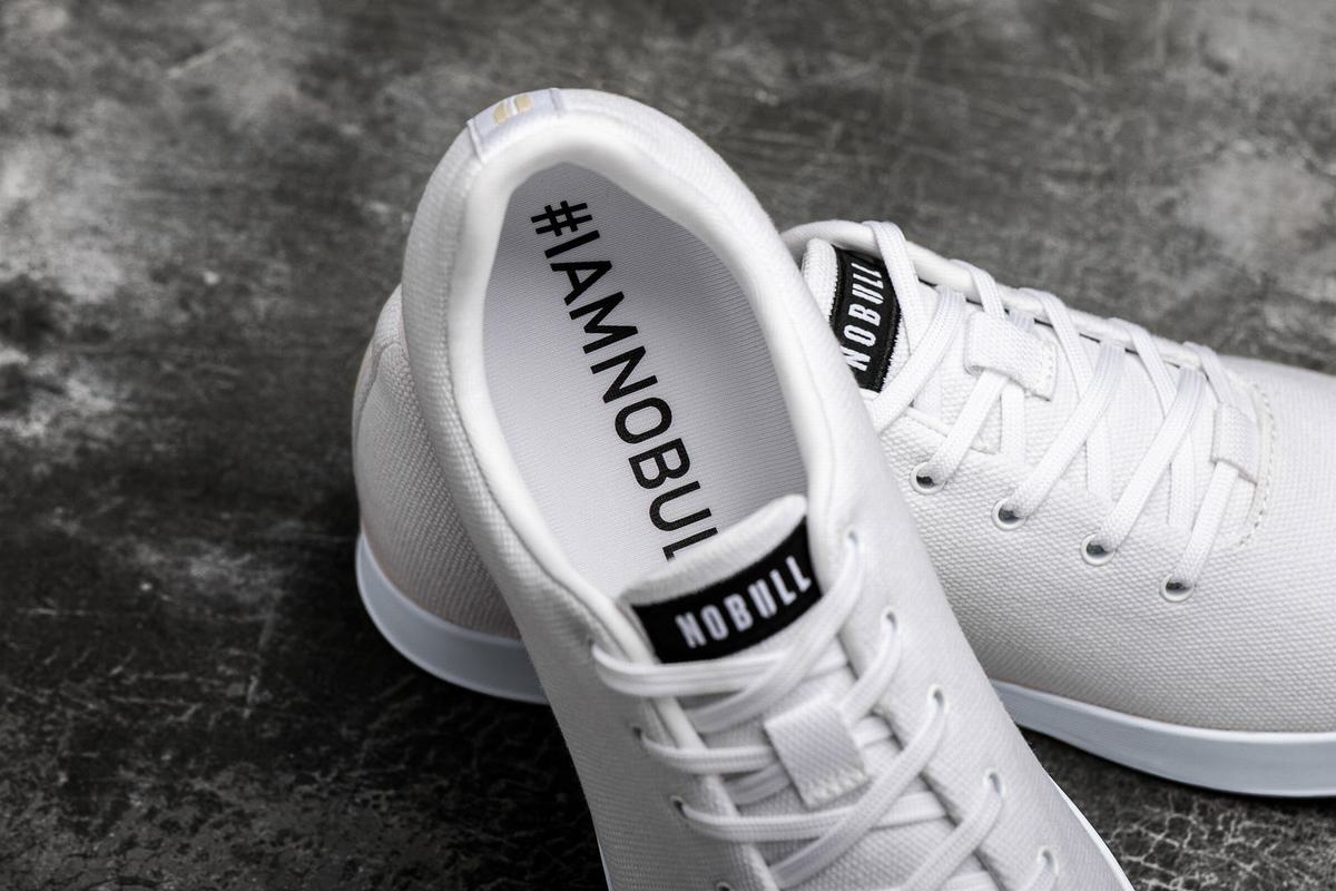 Nobull Canvas Trainer Fitness Schoenen Heren Wit | 905278-CVK