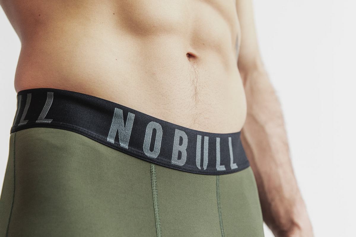 Nobull Compression Tight Hardloopbroek Heren Groen | 759810-DVF