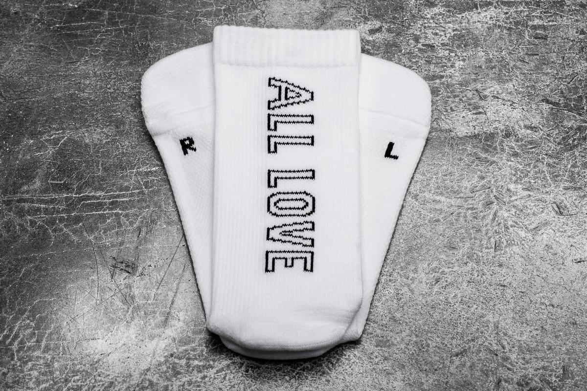 Nobull Crew All Love Sokken Dames Wit | 392570-UIH