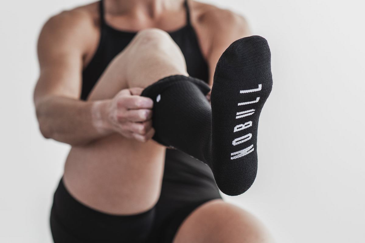 Nobull Crew All Love Sokken Dames Zwart | 630972-ZRK