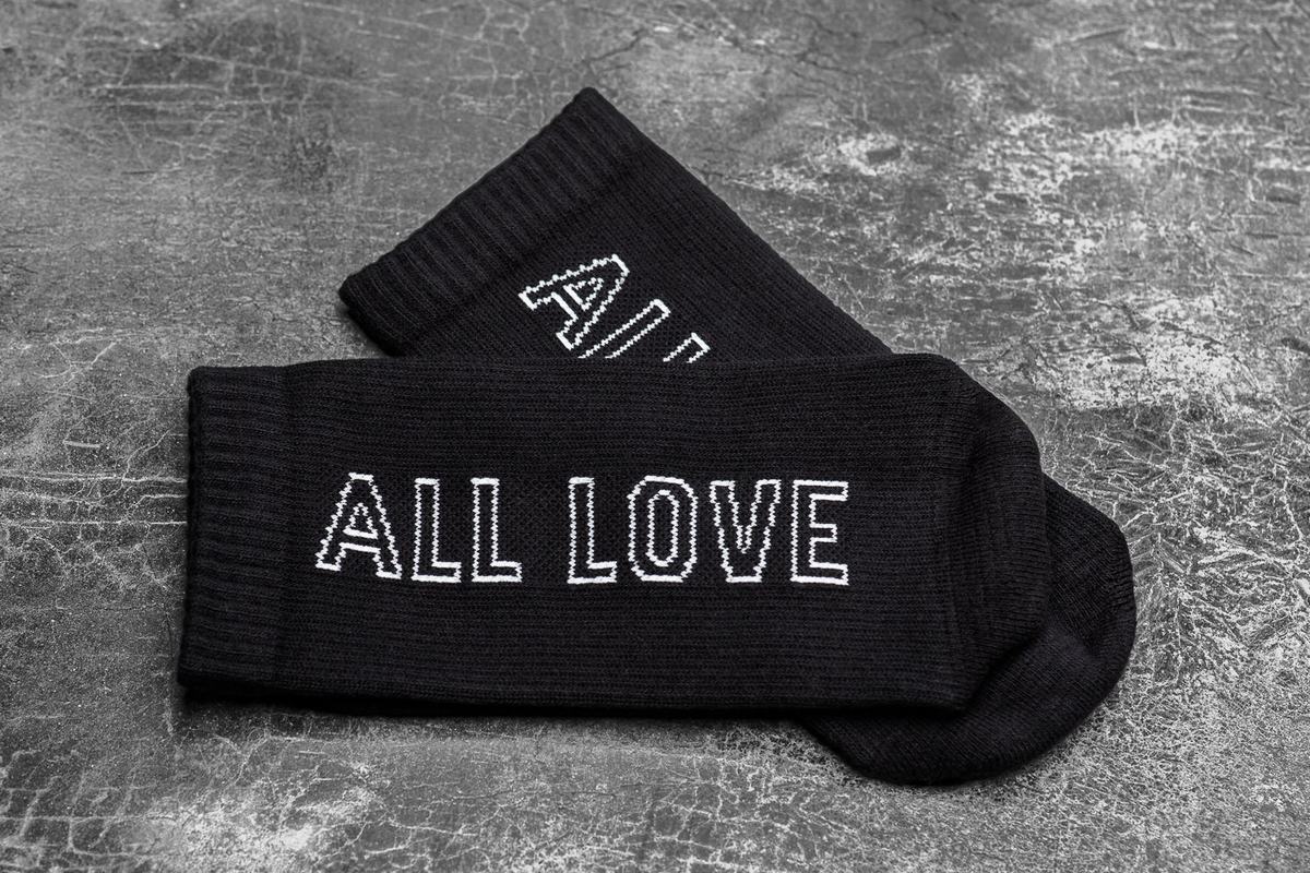 Nobull Crew All Love Sokken Dames Zwart | 630972-ZRK