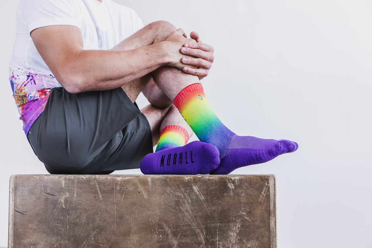 Nobull Crew All Pride Sokken Dames Gekleurd | 491760-DUB